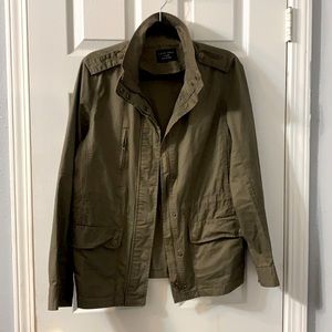 Women’s Zip-up Military Anorak Safari Jacket Sz XL